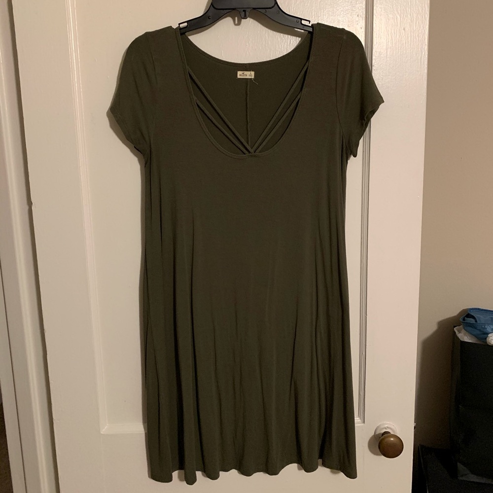 Medium hollister olive green dress